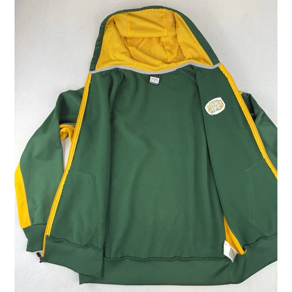 Nike‎ St Norbert College Scoop Hoodie Womens Size XXL Green Knights Full Zip